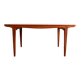 Rare - Grande table de salle à manger scandinave en teck par Johannes