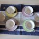 4 cups and saucers Moulin des Loups