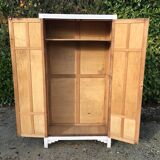 Armoire parisienne 2 portes blanc écru