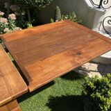 Louis XV-style farm table with extensions
