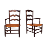 Pair of Provençal armchairs at the end of the 19th century