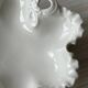 Coupelle porcelaine blanche forme feuille