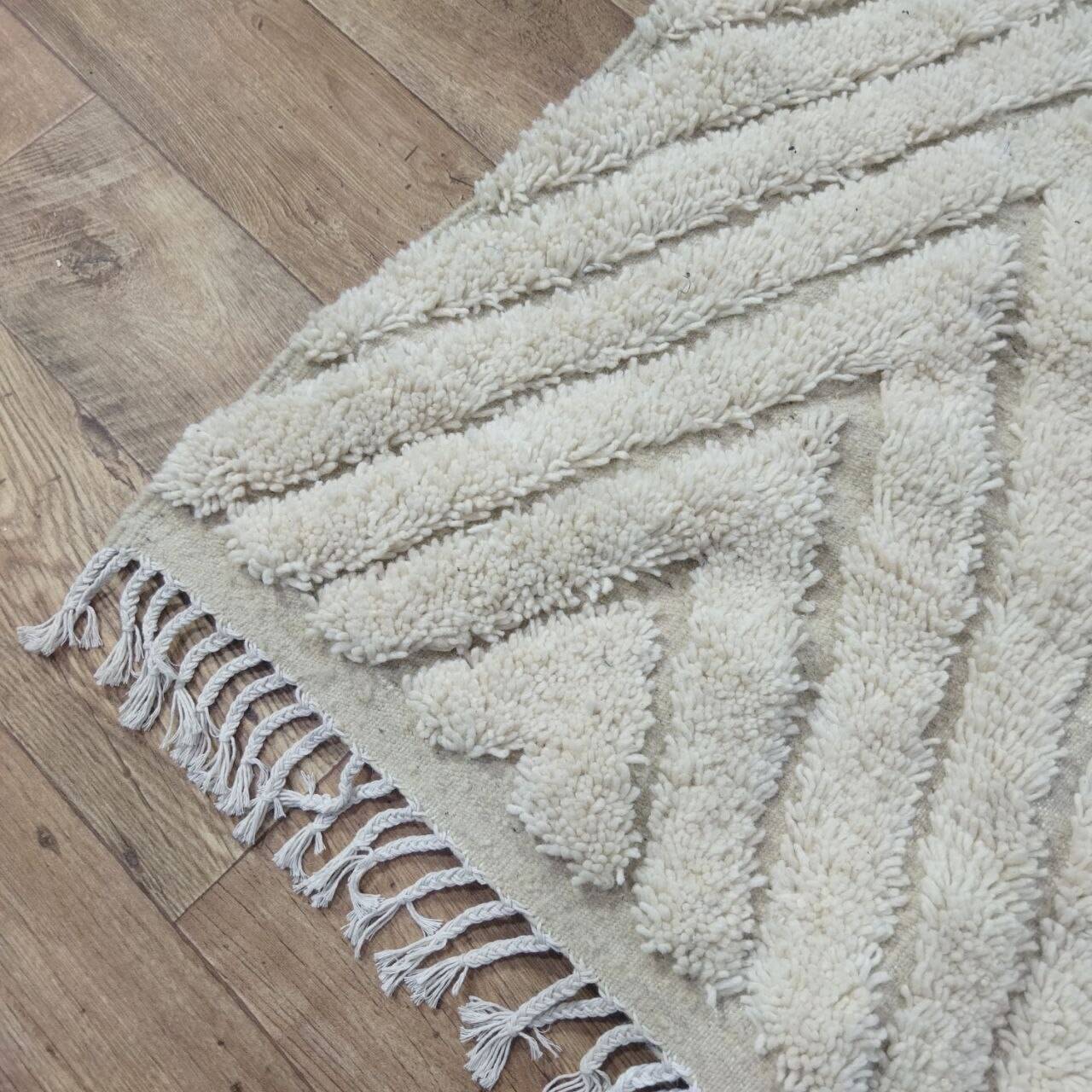 Handmade wool Berber rug 240x135 cm