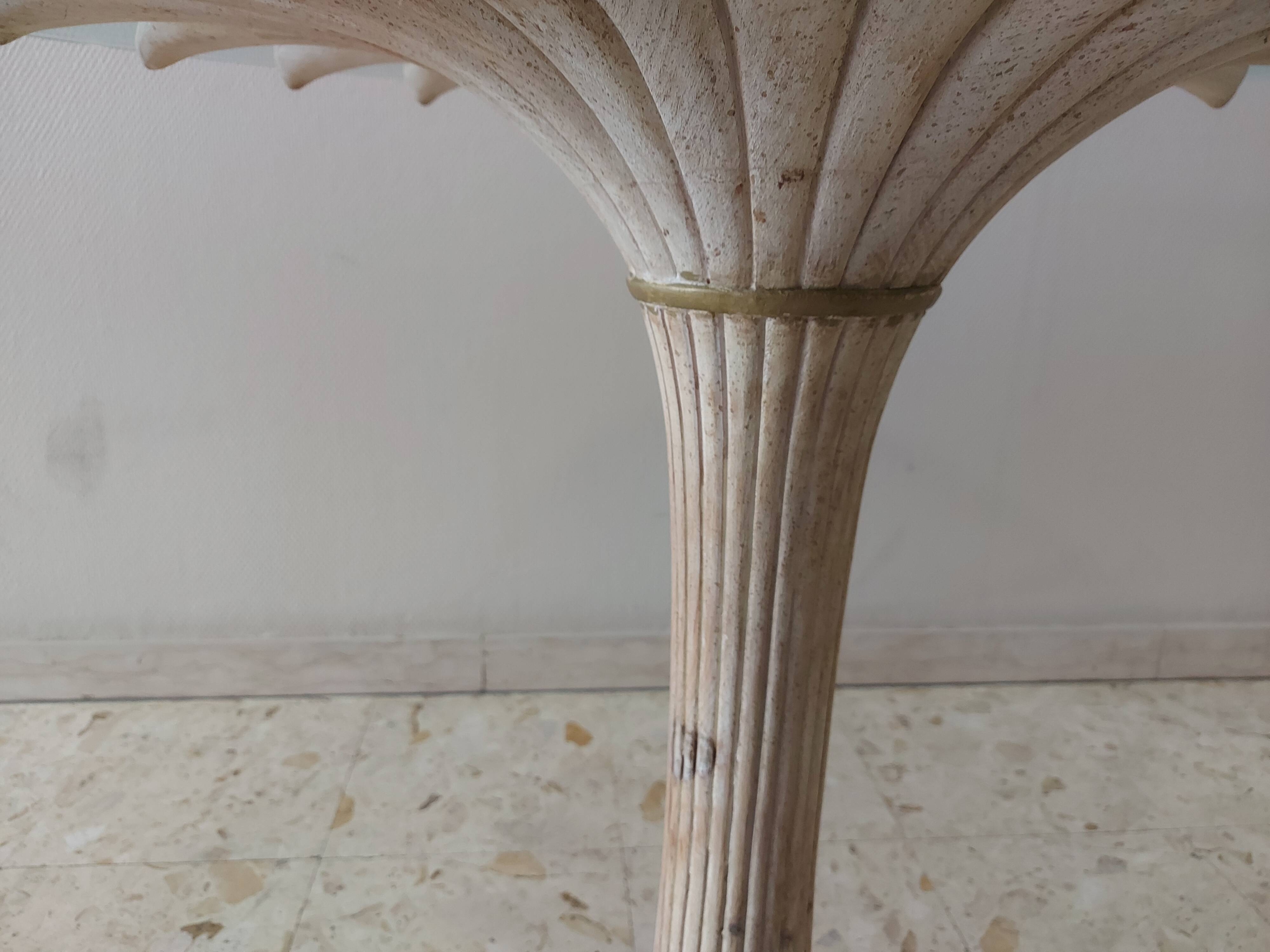 Italian daisy table 60s, 70'S design table Chelini Florence
