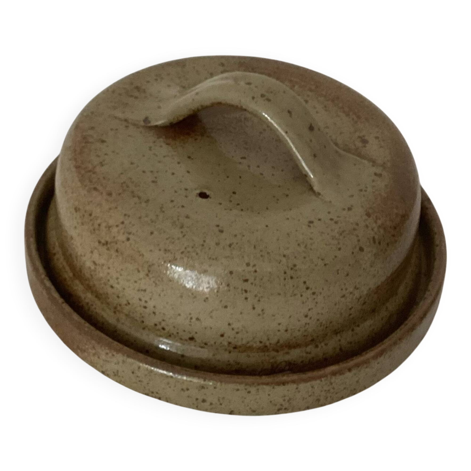 Cheese dome plate Stoneware