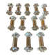 Set of 12 Antique Molded Bubble Glass Knife Rests Vintage Tableware