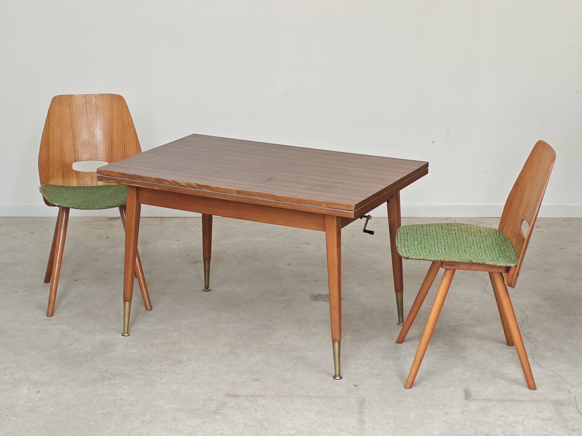Coffee table, dining table for 6, East Germany.