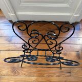 Wrought iron magazine rack