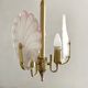 Vintage polished glass pendant lamp