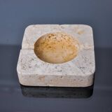 Brutalist ashtray by Fratelli Mannelli, travertine, Italy, 1970