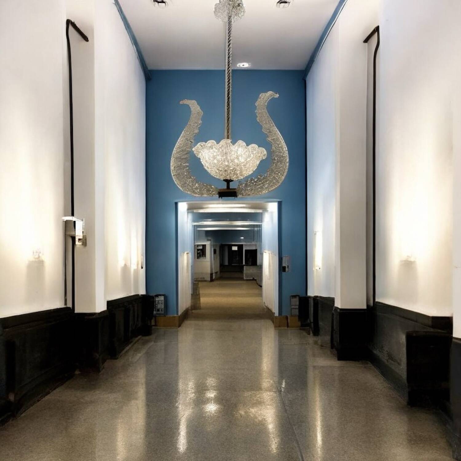 Barovier Murano Glass Pendant Light, Italy, 1940s