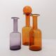 Set of 3 Scandinavian bottle vases Otto Brauer 1960