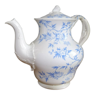 Teapot Sarreguemines model thorns - blue