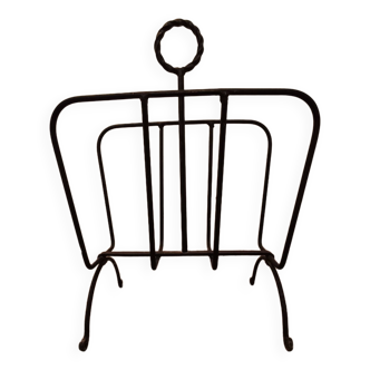 Wrought iron magazine rack