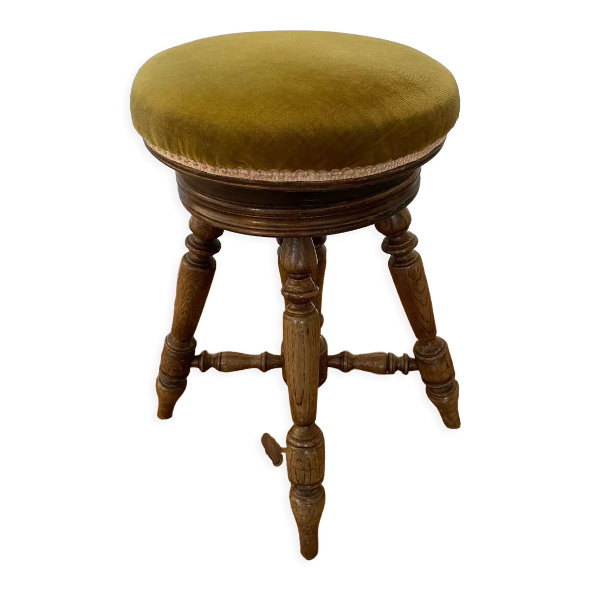Old piano stool Napoleon III XIXth