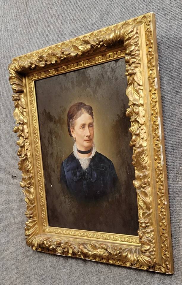 Jules-Emile Saintin: Painting Portrait of a notable