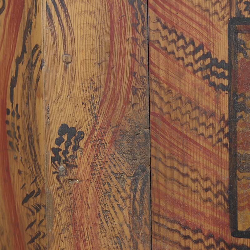 Garde-robe de mariée en art populaire peint 1809
