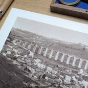 Saint-Léonard-de-Noblat, Haute-Vienne, printed photo plate from 1942.