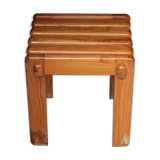 Stool design scandinavian sauna solid pine 1970