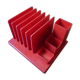 Pencil jar / letter range, vintage 80s, red plastic