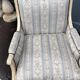 Paire de bergères fauteuils ancien style louis xvi vintage