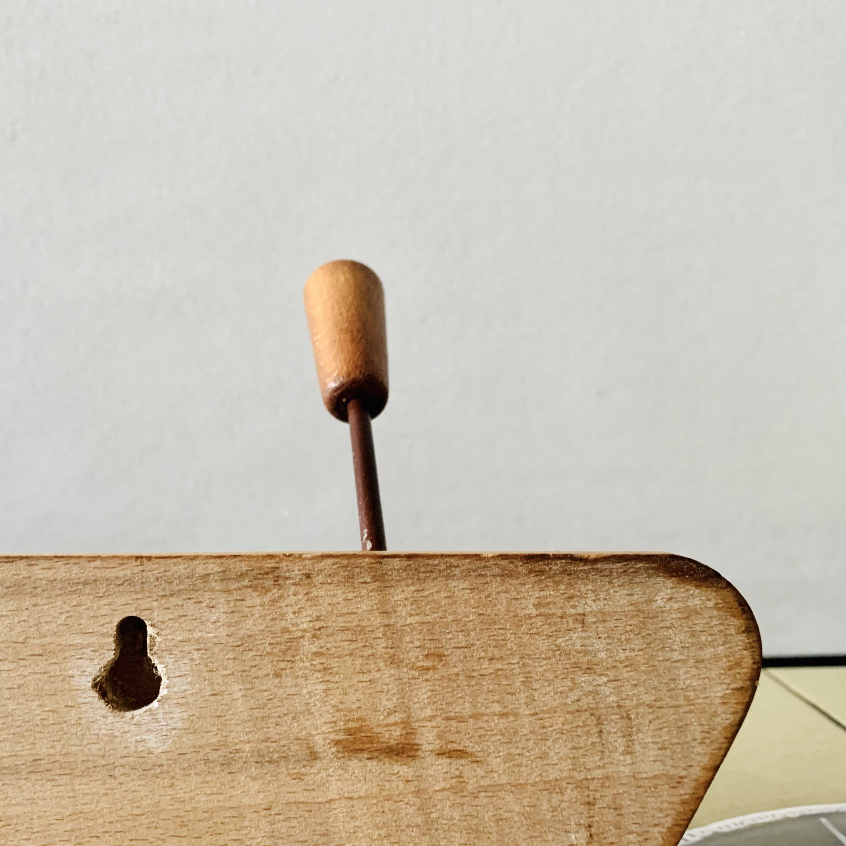 Vintage wall coat rack - 3 hooks