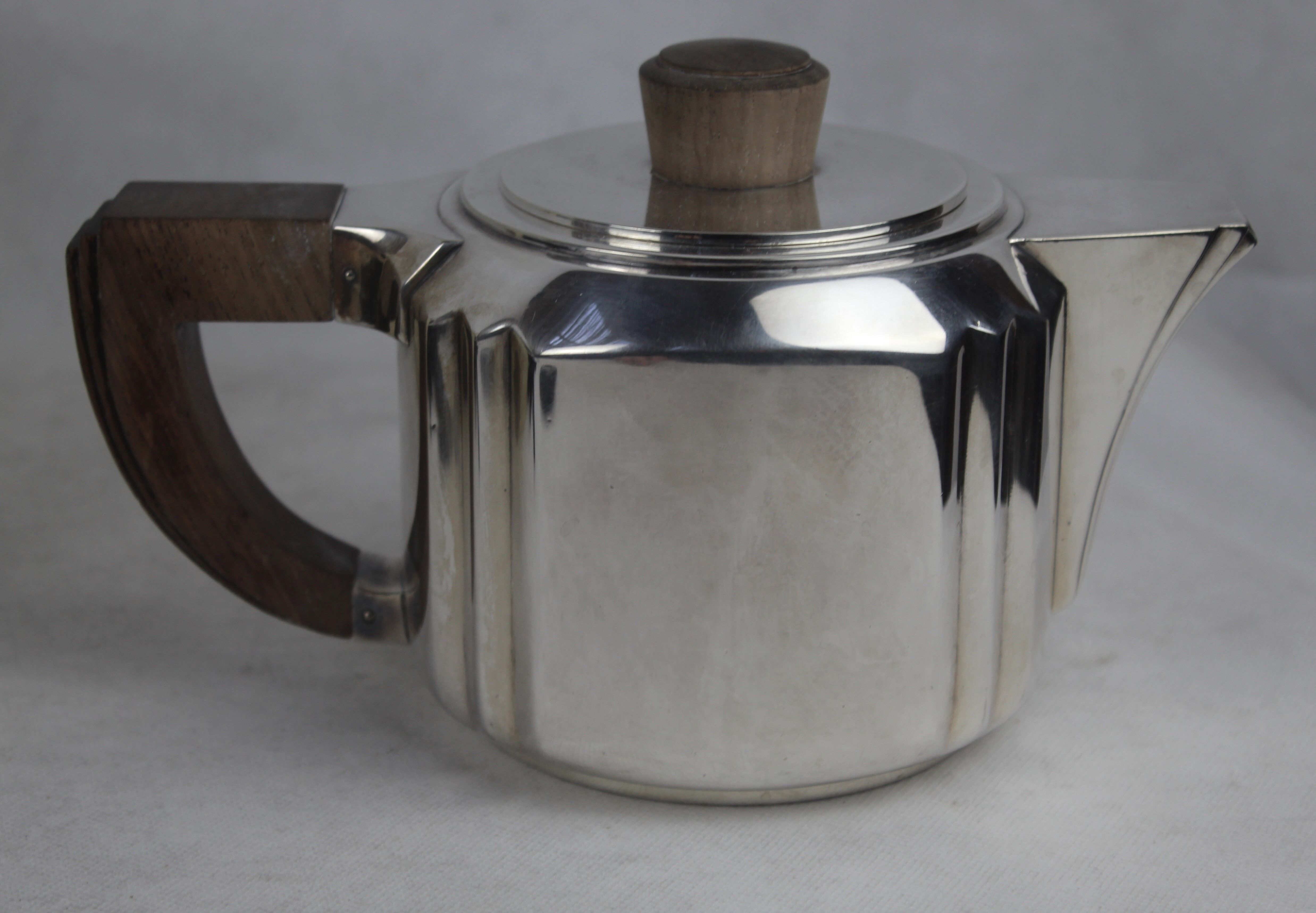 Art-Deco tea set Christofle designer Luc LANEL
