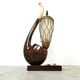 Vintage pipe table lamp by Aldo Tura, 1960s