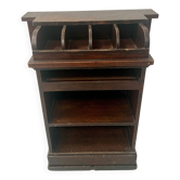 20th century solid oak restaurant cutlery trolley