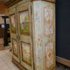 Cabinet painted in the Austrian spirit with polychrome decorations