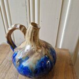 jug or carafe signed Gilbert Méténier enamelled stoneware