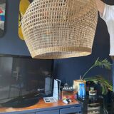 Wicker light fixture