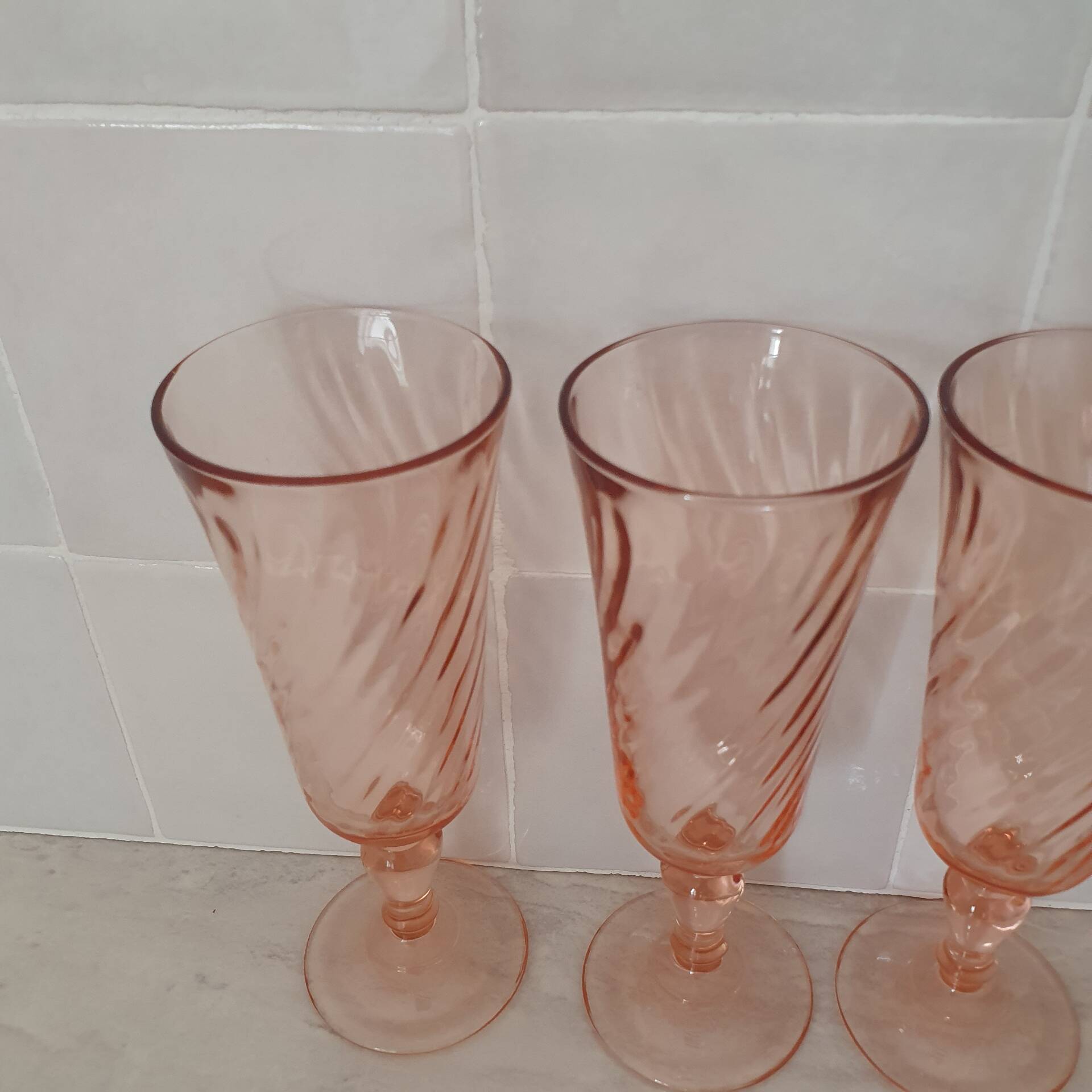 Rosaline champagne flutes