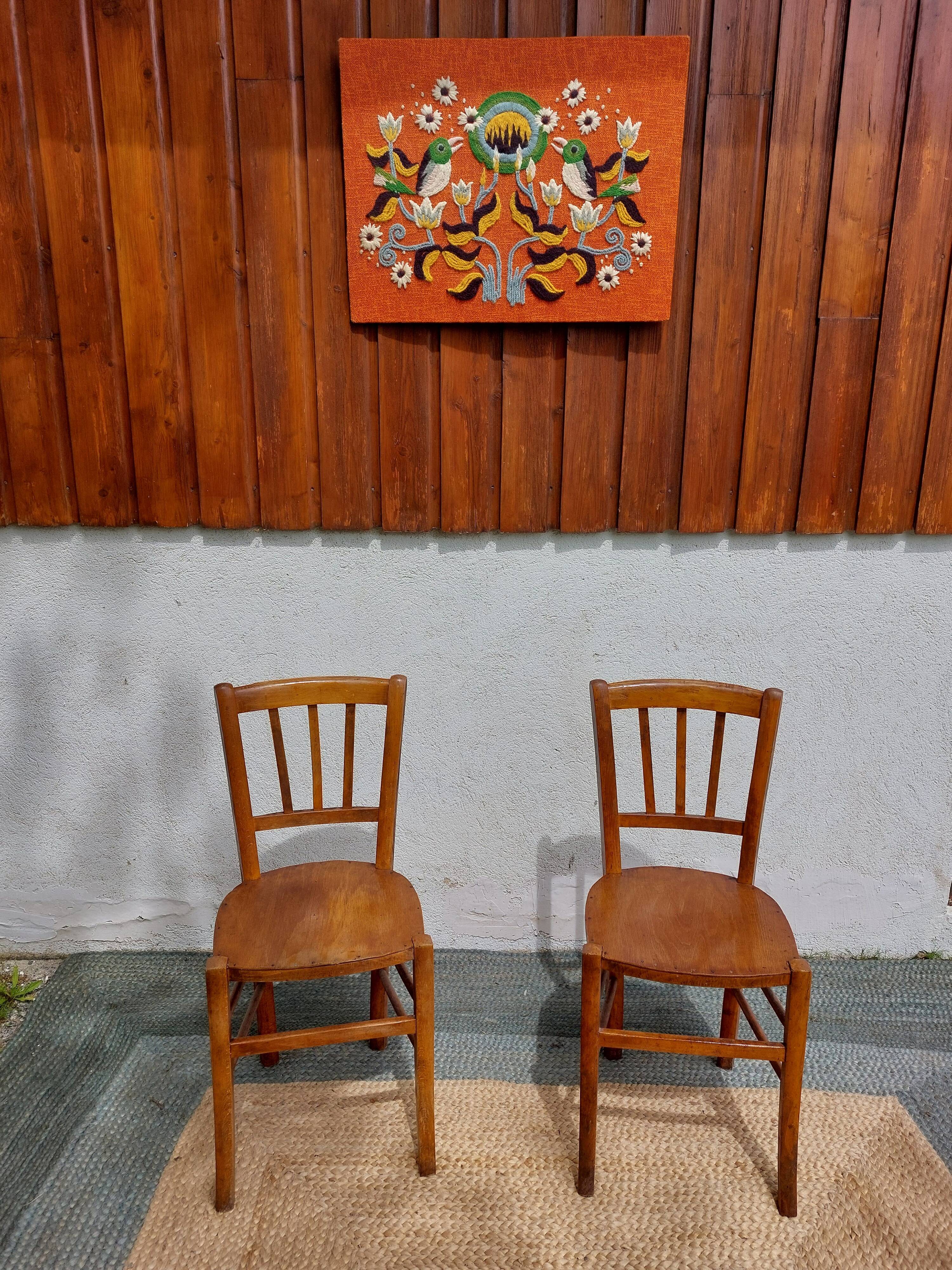 pair of bistro chairs