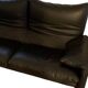 High-end black leather sofa Maralunga by Vico Magistretti for Cassina