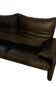 High-end black leather sofa Maralunga by Vico Magistretti for Cassina