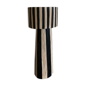 Raffia lamp