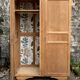 Parisian art deco wardrobe solid raw wood wardrobe