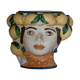 Lemon vase small woman