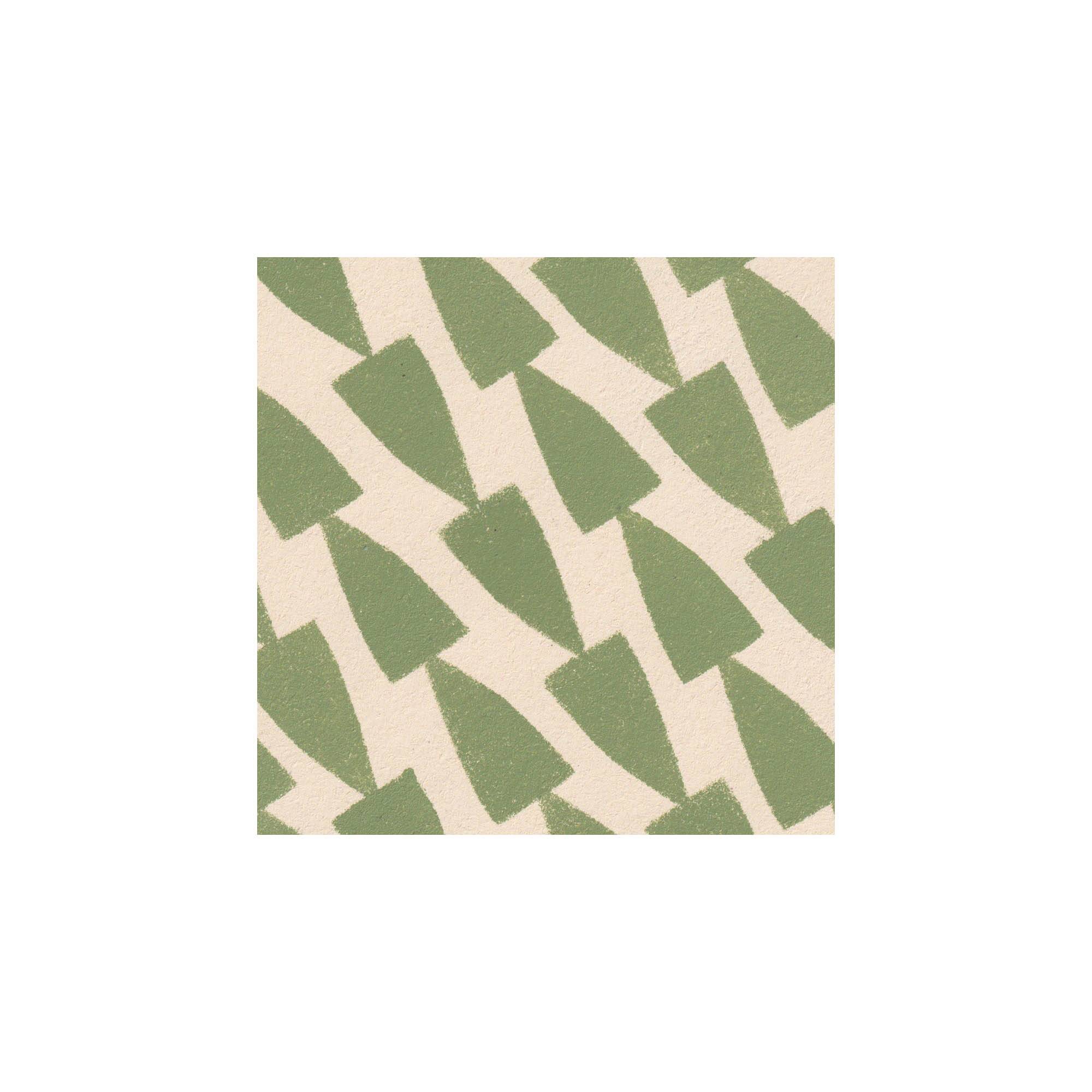 Abstract painting on green B281 paper signed eawy