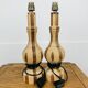 Pair of vintage turned wood lamps