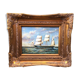 Tableau marine huile sur bois