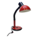 Table lamp desk aluminor metal red flexible arm black 80s vintage