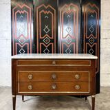 Louis XVI style mahogany chest of drawers