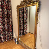 Large antique gilded carved wooden mirror – early 20th century