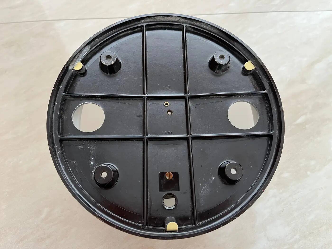 Midcentury Bakelite/Glass ceiling lamp/flush mount or wall lamp, 1960s