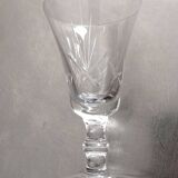 6 cut tulip glasses 1940