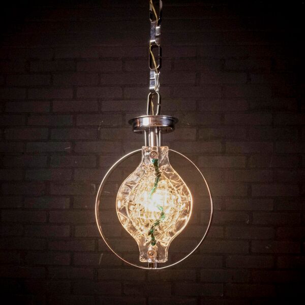 Suspension en verre de Murano par Toni Zuccheri