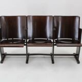 1970s 3-Seater Cinema Bench by TON, Czechoslovakia
