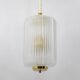Attributed to Tomaso Buzzi Art Dèco Style Brass Murano Glass Lantern Chande